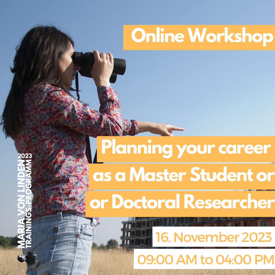For Women: Planning Your Career as a Master Student or Doctoral Researcher